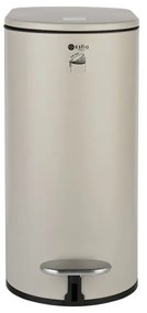 ESTIA ΧΑΡΤΟΔΟΧΕΙΟ ΜΠΑΝΙΟΥ SLIM SOFT CLOSE 5lt ΜΑΤ TAUPE