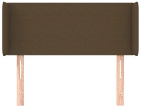 vidaXL Κεφαλάρι με Πτερύγια Σκούρο Καφέ 83x16x78/88 εκ. Υφασμάτινο