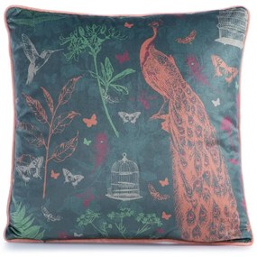 Μαξιλάρι Διακοσμητικό (Με Γέμιση) Birds Of Paradise Green Nef-Nef Homeware 45X45 Πολυέστερ