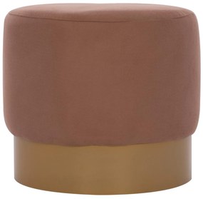 Σκαμπό VINDE C9260.04 Καφέ με Χρυσή Βάση Φ40x35 εκ. 40x40x35 εκ.
