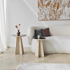 Side Table Set Luna - Travertine Travertine
Bronze