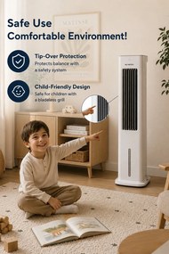 Air Cooler Kumtel HAC-02 Λευκό 55W
