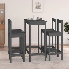 vidaXL Σετ Επίπλων Μπαρ 5 Τεμαχίων από Μασίφ Ξύλο Πεύκου
