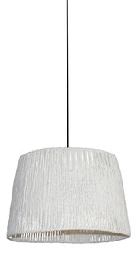 Φωτιστικό Οροφής  L-P-1708 BERIL PENDANT LAMP WHITE Z4 - Σχοινί - 77-3639