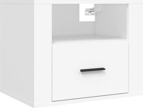 vidaXL Κομοδίνα Επιτοίχια 2 τεμ. Λευκά 50x36x40 εκ.