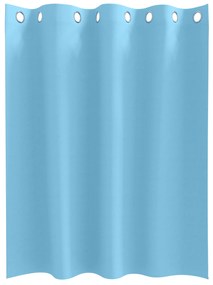 vidaXL Κουρτίνες με κουρτίνες 2 pcs Γαλάζιο 140 x 140 cm Πολυεστέρας