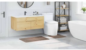 vidaXL Πατάκι μπάνιου 2 pcs Καφέ 50 x 50 cm Πολυπροπυλένιο