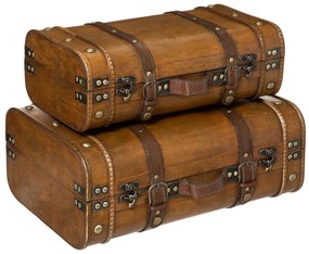Βαλίτσες Αποθήκευσης (Σετ 2τμχ) A-S Wooden 182354