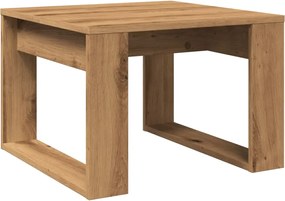 vidaXL Βοηθητικό Τραπέζι Artisan Δρυς 50 x 50 x 35 εκ. Επεξ. Ξύλο