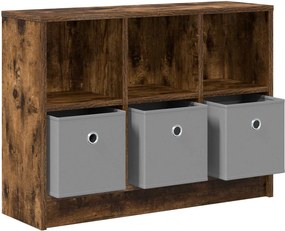 vidaXL Πλαϊνό γραφείο Καπνιστό Δρύς 73,5 x 22,5 x 53,5 εκ