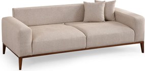 Τριθέσιος Καναπές - Sinor 3 - Χρώμα Μπεζ - 225x92x75εκ