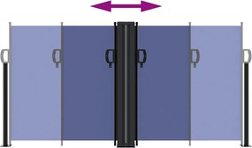 vidaXL Σκίαστρο Πλαϊνό Συρόμενο Μπλε 120 x 1200 εκ.