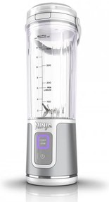 Φορητό μπλέντερ Ninja Blast BC151EUWH, 7,4W, 530 ml, ατσάλινη λεπίδα με 6 λεπίδες, θρυμματισμός πάγου, έως 10 κύκλοι, χωρίς BPA, USB-C, λευκό