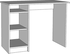 Γραφείο Rey Λευκό 100x50x74,5 εκ. 100x50x74.5 εκ.