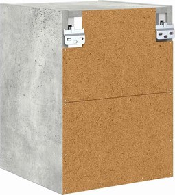 vidaXL Κρεμαστό ντουλάπι Σκυρόδεμα Γκρι 30 x 29,5 x 40 εκ.