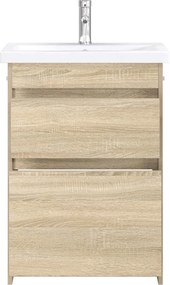 vidaXL Σετ Επίπλων Μπάνιου Sonoma Δρυς 61 x 40 x 84,5 εκ