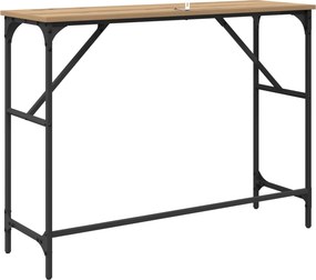 vidaXL Τραπέζι κονσόλας Artisan Oak 100 x 32 x 75 εκ
