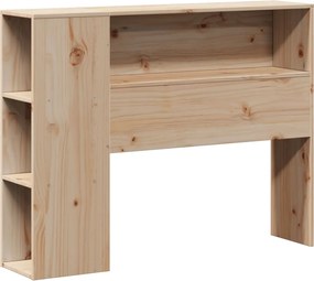 vidaXL Κρεβάτι Βιβλιοθήκη Χωρίς Στρώμα 100x200 εκ Μασίφ Πεύκο