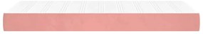 vidaXL Στρώμα με Pocket Springs Ροζ 100x210x20 εκ. Βελούδινο
