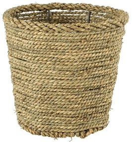 Καλάθι Διακοσμητικό Thassos 20294 Φ26x24cm Beige GloboStar Grass