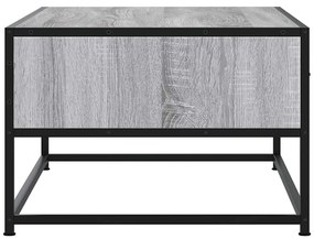 vidaXL Τραπεζάκι Σαλονιού Γκρι Sonoma 100x50x35 εκ. Επεξ. Ξύλο/Μέταλλο