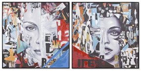 Καμβάς Home ESPRIT πολυστερίνη Καμβάς 100 x 3,5 x 100 cm