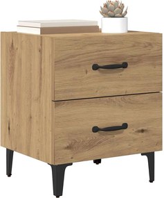 vidaXL Ντουλάπι κρεβατιού Artisan Oak 40 x 35 x 47,5 εκ