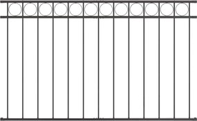 vidaXL Στοιχείο Φράχτη Γκρι 170 x 80 εκ. Ατσάλι