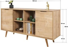Κονσόλα Sapphire Δρυς PRAO 160x44x18