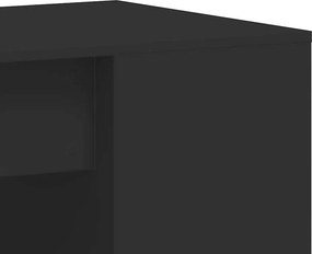 vidaXL Γραφείο Μαύρο 102x50x75 εκ. από Επεξεργασμένο Ξύλο