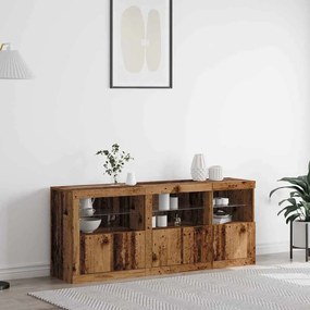 vidaXL Πλαϊνό γραφείο Παλαιό ξύλο 162 x 37 x 67 εκ. Επεξεργασμένο ξύλο