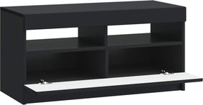 vidaXL Ντουλάπα LED Τηλεόρασης Μαύρο Επεξεργασμένο Ξύλο