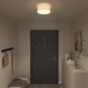 vidaXL Λάμπα Οροφής με προβολείς Λευκό 30 x 30 x 13,5 εκ ύφασμα