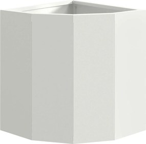 vidaXL Γωνιακό Ροδόδεντρο Λευκό 30 x 30 x 35 εκ Ατσάλι