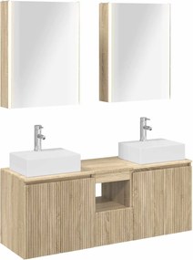 vidaXL Σετ Ντουλαπιών Μπάνιου 5 pcs Sonoma Δρυς Επεξεργασμένο Ξύλο