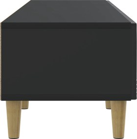 vidaXL Ντουλάπι TV 147 x 34,5 x 30 εκ Μαύρο Επεξεργασμένο Ξύλο