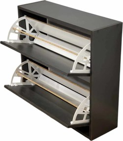 Παπουτσοθήκη Ανθρακί LOZO 75.6x24x72