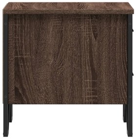vidaXL Κομοδίνα 2 τεμ. Καφέ Δρυς 40x41x40 εκ. από Επεξεργ. Ξύλο