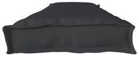 vidaXL Cushion για Παλέτα για Παγκάκι Μαύρο 180x40x8 εκ. από Υφασμα Oxford