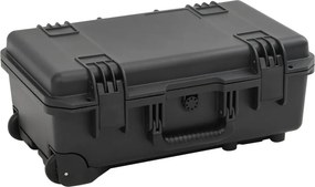 vidaXL Θήκη Πτήσης Φορητή Μαύρη 55x35x22,5 εκ. από Πολυπροπυλένιο