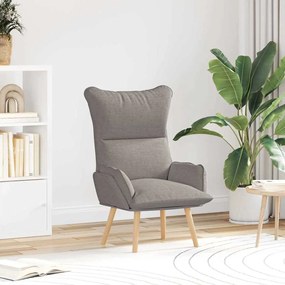 vidaXL Πολυθρόνα Taupe 69 x 74 x 93 εκ. Ύφασμα και Κόντρα Πλακέ