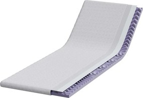 vidaXL Στρώμα επικάλυψης Λευκό 70 x 200 cm Υφασμα Jacquard