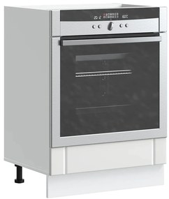 vidaXL Ντουλάπι φούρνου "Lucca" Λευκό μηχανουργικό ξύλο