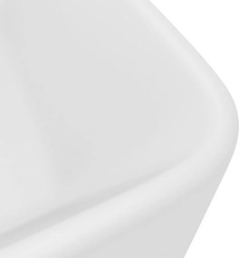 vidaXL Νιπτήρας Πολυτελής Λευκό Ματ 41 x 30 x 12 εκ. Κεραμικός