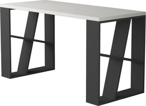 Γραφείο Λευκό / Ανθρακί HONEY 140x60x75