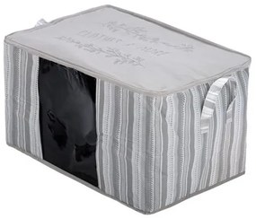 Estia Θήκη Αποθήκευσης Non Woven Υφασμάτινη 60x45x35cm Με Παράθυρο Ivory 03-23980