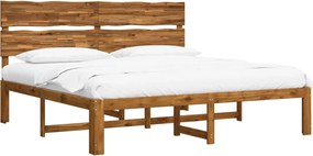 vidaXL Διπλό Κρεβάτι με Κεφαλάρι ROSTOCK Φυσικό 200 x 200 cm