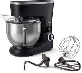 Philips HR7962/01 Κουζινομηχανή με Ανοξείδωτο Κάδο 5.5lt, Mαύρη, 1000W