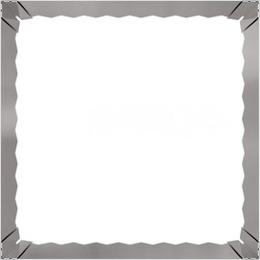 vidaXL Περίγραμμα γκαζόν 4 τμχ. 60 x 60 x 35 cm Ατσάλι Ασημί