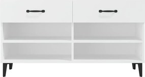 vidaXL Παπουτσοθήκη Λευκή 102 x 35 x 55 εκ. από Επεξεργασμένο Ξύλο